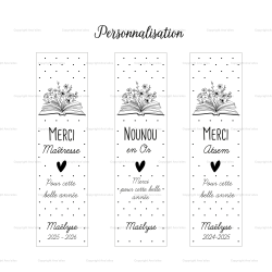 Marque page  en bois personnalisé - Livre