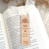 Marque page  en bois personnalisé - Livre