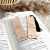 Marque page  en bois personnalisé - Affaires scolaires