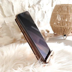 Support téléphone fleurs - gravure bois - Maitresse, nounou, Atsem