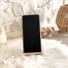 Support téléphone fleurs - gravure bois - Maitresse, nounou, Atsem