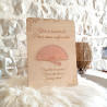 Pancarte / panneau en bois gravé - Bar à éventails - Décoration Mariage