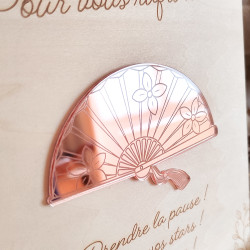 Pancarte / panneau en bois gravé - Bar à éventails - Décoration Mariage
