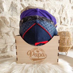 Porte casquette/chapeau en bois personnalisable