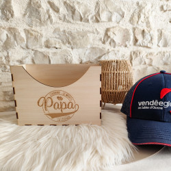Porte casquette/chapeau en bois personnalisable