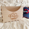 Porte casquette/chapeau en bois personnalisable