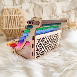 Banc en bois gravé – Cadeau fin d’année pour Maîtresse, Atsem ou Nouno