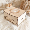 Boîte à bijoux en bois gravée personnalisable