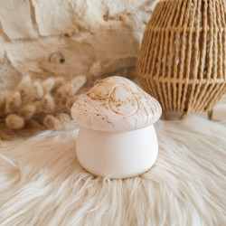 Pot Champignon en Résine Naturelle – Élément Déco Unique