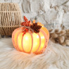 Citrouille en résine naturelle – Lanterne d’ambiance automnale chaleur