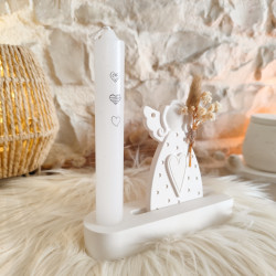 Lumi'Ange, Bougeoir Ange en Résine Naturelle