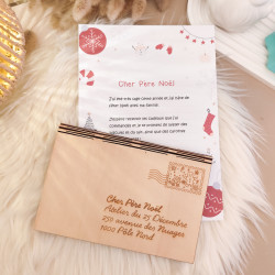 Enveloppe en bois pour le Père Noël
