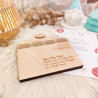 Enveloppe en bois pour le Père Noël