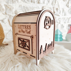 Boite aux lettres du Père Noël en bois