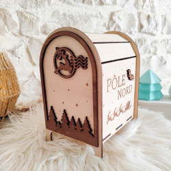 Boite aux lettres du Père Noël en bois