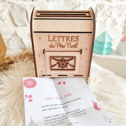 Boite aux lettres du Père Noël en bois