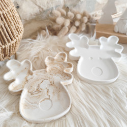 Plateau/vide poche Renne en Résine Naturelle