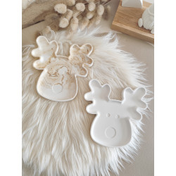 Plateau/vide poche Renne en Résine Naturelle