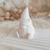 Gnome en résine naturelle - Décor Noël fait main