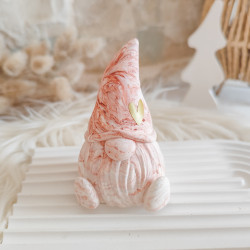 Gnome en résine naturelle - Décor Noël fait main