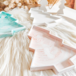 Vide poche Sapin en Résine Naturelle – Décoration de Noël Artisanale