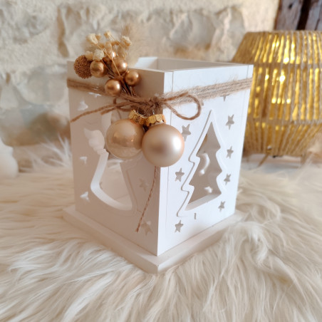 Cube lanterne fait main – Décoration de Noël