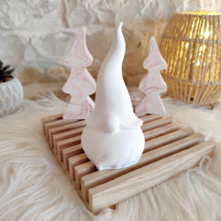 Gnome de Noël en résine naturelle