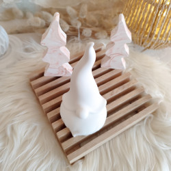 Gnome de Noël en résine naturelle
