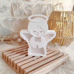 Petit ange lanterne en résine naturelle