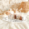 Plateau de l’Avent avec 4 Bougeoirs – Résine Naturelle