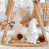 Sapin en batônnets de bois avec Gnome - Décoration de Noël naturelle e