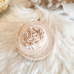 Pot décoratif fleur en résine naturelle fait main | Pot à bijoux déco