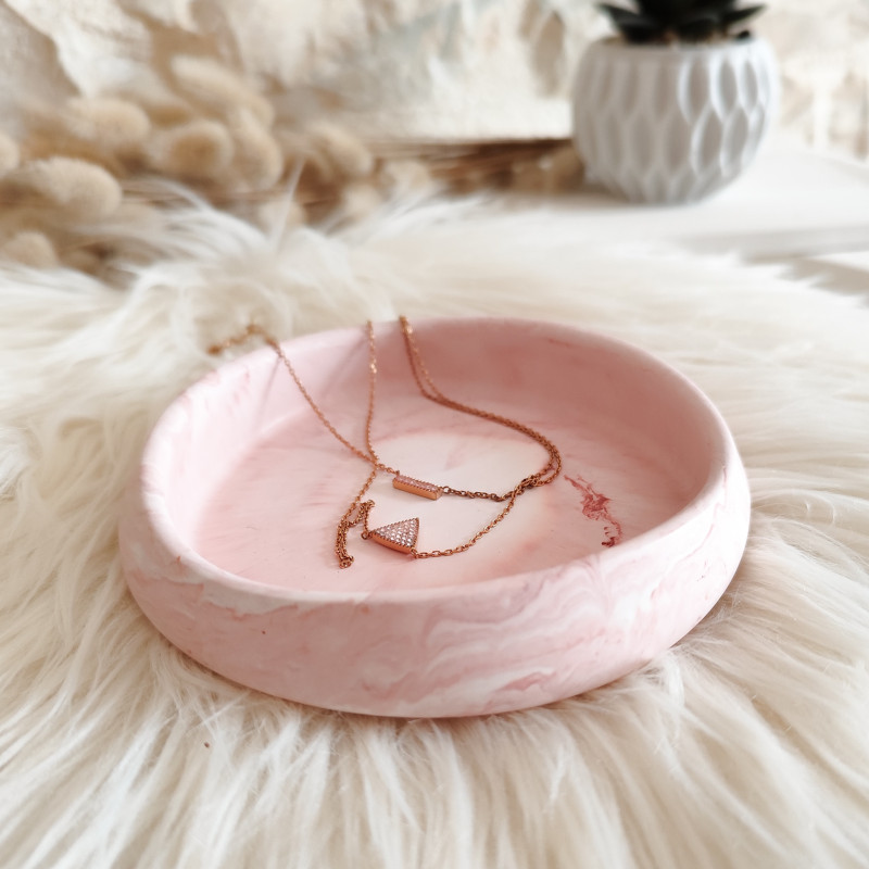 Vide-poche vague irrégulier en résine naturelle – Objet déco maison