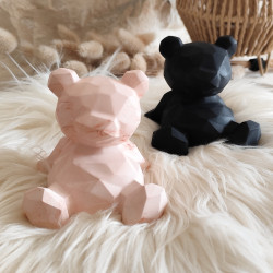 Ours Support Téléphone Portable en Résine – Décoration Design