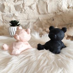 Ours Support Téléphone Portable en Résine – Décoration Design